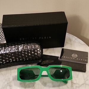 NWT Philipp Plein Emerald Green Sunglasses